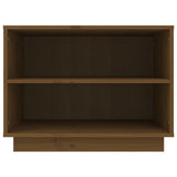 Scarpiera Marrone Ambra 60x34x45 cm in Legno Massello di Pino