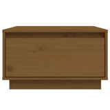 Tavolino da Salotto ambra 55x56x32 cm in Legno Massello di Pino
