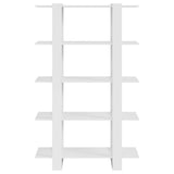 Libreria/Divisorio Bianco Lucido 100x30x160 cm