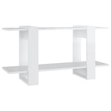 Libreria Bianco Lucido 100x30x51 cm in Legno truciolato