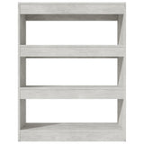 Libreria/Divisorio Grigio Cemento 80x30x103cm Legno truciolato