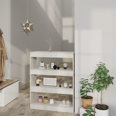 Libreria/Divisorio Grigio Cemento 80x30x103cm Legno truciolato