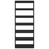 Libreria/Divisorio Nero 80x30x198 cm in Truciolato