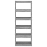 Libreria/Divisorio Grigio Sonoma 60x30x166 cm in Truciolato