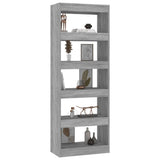 Libreria/Divisorio Grigio Sonoma 60x30x166 cm in Truciolato