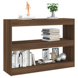 Libreria/Divisorio Rovere Marrone 100x30x72 cm