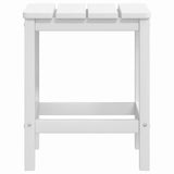 Sedia da Giardino con Tavolo Adirondack in HDPE Bianco