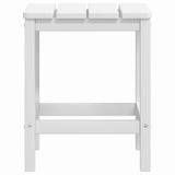 Sedie da Giardino con Tavolo Adirondack in HDPE Bianco