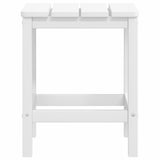 Sedie Giardino con Poggiapiedi e Tavolo Adirondack HDPE Bianco