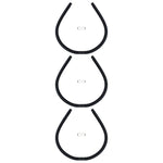 Pannelli Solari Termici Curvi per Piscina 3 pz 110x65 cm
