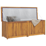 Cassa da Giardino 150x50x55 cm in Legno Massello di Teak
