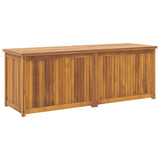 Cassa da Giardino 150x50x55 cm in Legno Massello di Teak