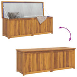 Cassa da Giardino 150x50x55 cm in Legno Massello di Teak