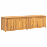 Cassa da Giardino 200x50x55 cm in Legno Massello di Teak