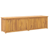 Cassa da Giardino 200x50x55 cm in Legno Massello di Teak