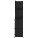 Organizzatore Portaoggetti con 9 Cubi Nero in PP