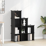 Organizzatore Portaoggetti con 9 Cubi Nero in PP