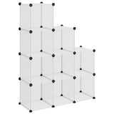 Organizzatore Portaoggetti con 9 Cubi Trasparenti in PP