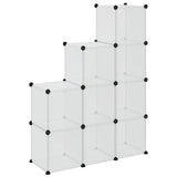 Organizzatore Portaoggetti con 9 Cubi Trasparenti in PP