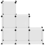 Organizzatore Portaoggetti con 6 Cubi Trasparenti in PP