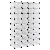 Scarpiera Trasparente 93x36,5x140 cm in PP