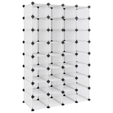 Scarpiera Trasparente 93x36,5x140 cm in PP