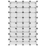Scarpiera Trasparente 93x36,5x140 cm in PP