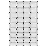 Scarpiera Trasparente 93x36,5x140 cm in PP