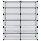 Scarpiera Trasparente 94,5x36,5x106 cm in PP