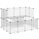 Gabbia per Piccoli Animali Trasparente 143x107x93 cm PP Acciaio