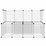 Gabbia per Piccoli Animali Trasparente 143x107x93 cm PP Acciaio