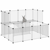 Gabbia per Piccoli Animali Trasparente 143x107x93 cm PP Acciaio