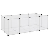 Gabbia per Piccoli Animali Trasparente 144x74x46,5cm PP Acciaio