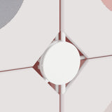 Scaffale Portaoggetti per Bambini con 6 Cubi Rosa in PP