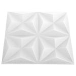 Pannelli Murali 3D 48 pz 50x50 cm Bianchi Origami 12 m