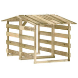 Pergole con Tetto 2 pz 100x90x100 cm Legno di Pino Impregnato