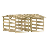 Pergole con Tetto 4 pz 100x90x100 cm Legno di Pino Impregnato