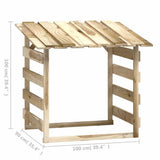 Pergole con Tetto 4 pz 100x90x100 cm Legno di Pino Impregnato