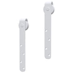 Kit Mini Anta Scorrevole in Acciaio al Carbonio Bianco 152 cm