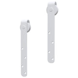 Kit Mini Anta Scorrevole in Acciaio al Carbonio Bianco 152 cm