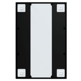 Specchio da Parete Nero 60x40 cm in Metallo