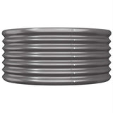 Vaso Giardino Acciaio Zincato 80x80x36cm Antracite