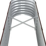 Letto Giardino Acciaio Zincato 332x40x36cm Marrone