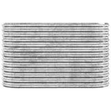 Letto Giardino Acciaio Zincato 114x40x68cm Argento