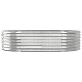 Letto Giardino Acciaio Zincato 152x80x36cm Argento