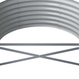 Letto da Giardino in Acciaio Zincato 224x80x36 cm Antracite