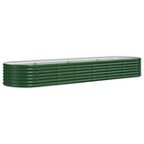 Letto Giardino Acciaio Zincato 296x80x36 cm Verde