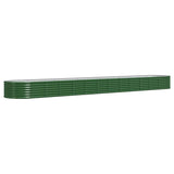 Letto Giardino Acciaio Zincato 512x80x36 cm Verde