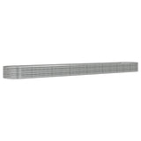 Letto Giardino Acciaio Zincato 620x80x36cm Argento