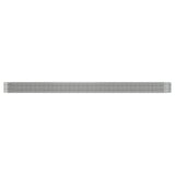 Letto Giardino Acciaio Zincato 620x80x36cm Argento